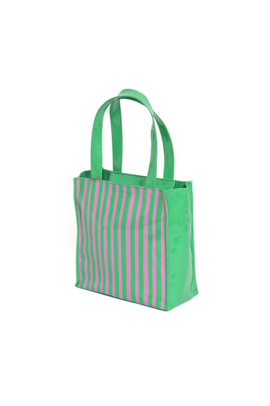 Agatha Ruiz De La Prada BOLSA RAYAS VERDE/FUCSIA PEQUEÑA