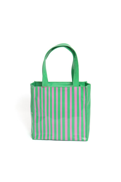 Agatha ruiz de la prada BOLSA RAYAS VERDE/FUCSIA PEQUEÑA