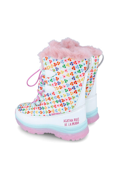 Agatha Ruiz De La Prada BOTA APRES-SKI ESTAMPADAS BLANCO
