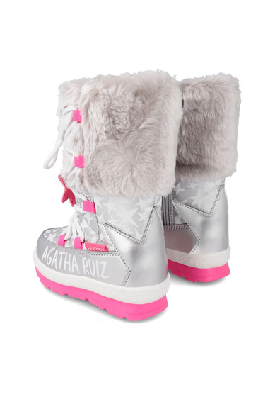 Agatha Ruiz De La Prada BOTA APRES-SKI ESTRELLAS PLATEADAS