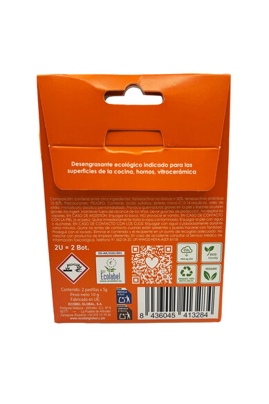 Agatha Ruiz De La Prada CAJA 2 PASTILLAS ECOBEL QUITAGRASAS