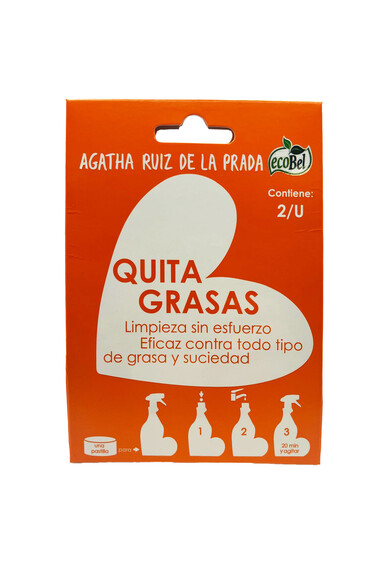 Agatha ruiz de la prada CAJA 2 PASTILLAS ECOBEL QUITAGRASAS