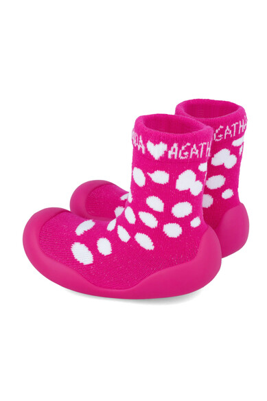 Agatha Ruiz De La Prada CALCETIN LYCRA TOPOS FUCSIA
