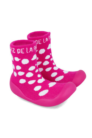Agatha ruiz de la prada CALCETIN LYCRA TOPOS FUCSIA