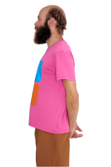 Agatha Ruiz De La Prada CAMISETA 2 CUADROS NARANJA Y AZUL