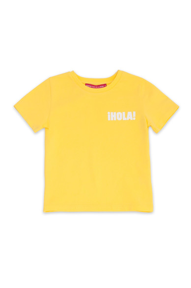 Agatha Ruiz De La Prada CAMISETA AMARILLA HOLA NIÑO
