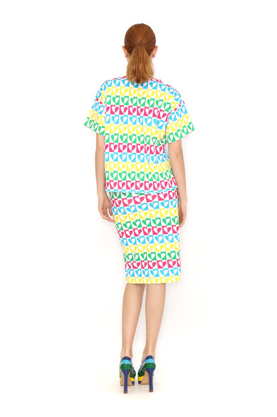 Agatha Ruiz De La Prada CAMISETA CORAZONES MULTICOLOR