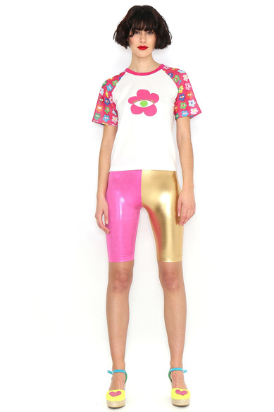 Agatha Ruiz De La Prada CAMISETA FLOR MANGAS ESTAMPADAS