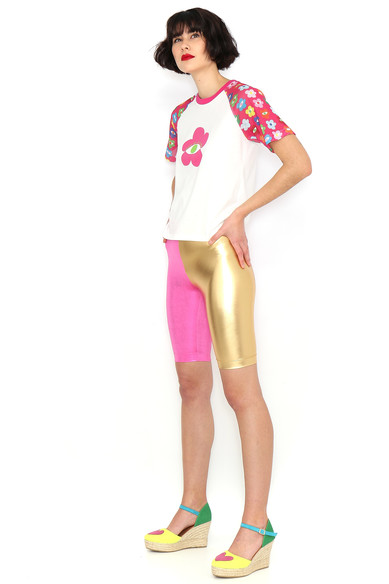 Agatha Ruiz De La Prada CAMISETA FLOR MANGAS ESTAMPADAS