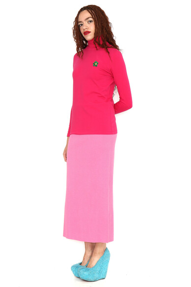 Agatha Ruiz De La Prada CAMISETA FUCSIA CA FLOR VERDE