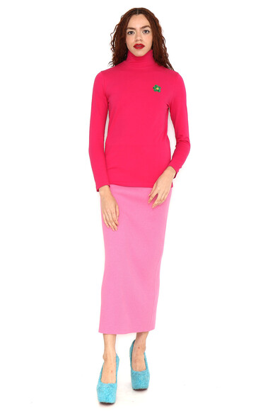 Agatha ruiz de la prada CAMISETA FUCSIA CA FLOR VERDE