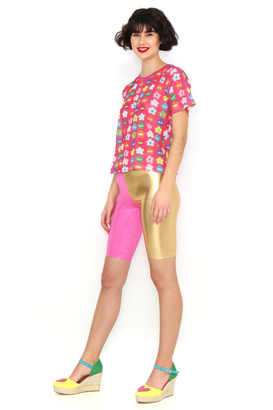 Agatha Ruiz De La Prada CAMISETA REJILLA FLORES COLORES