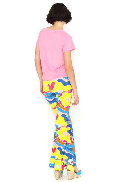 Agatha Ruiz De La Prada CAMISETA ROSA CUADRADO AZUL