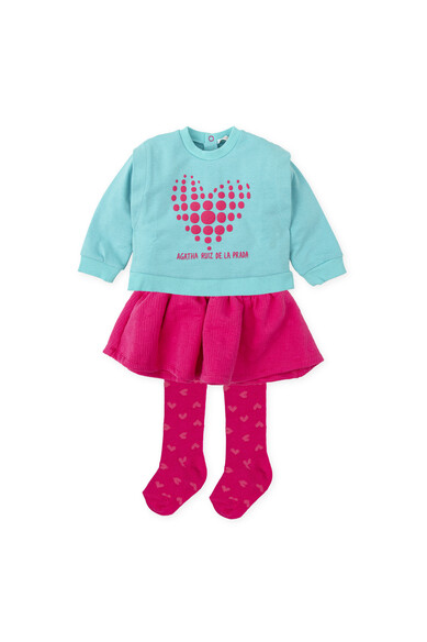 Agatha ruiz de la prada CJNTO FALDA+SUDADERA CORAZON