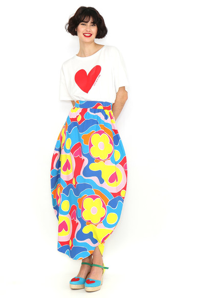 Agatha Ruiz De La Prada FALDA LARGA CIRCULO MULTICOLOR