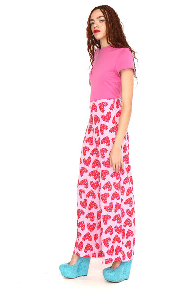 Agatha Ruiz De La Prada PANTALON CANALE CORAZON PETALOS