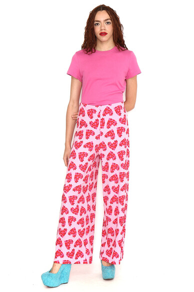 Agatha Ruiz De La Prada PANTALON CANALE CORAZON PETALOS