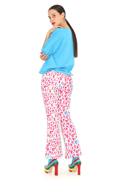 Agatha Ruiz De La Prada PANTALON FUCSIA LETRAS BLANCAS