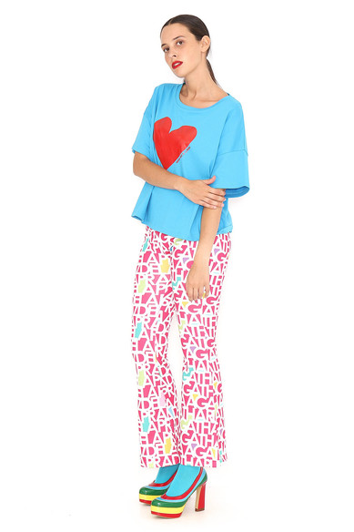 Agatha ruiz de la prada PANTALON FUCSIA LETRAS BLANCAS