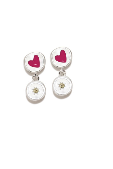 Agatha Ruiz De La Prada PENDIENTE DOBLE DIDO CORAZON