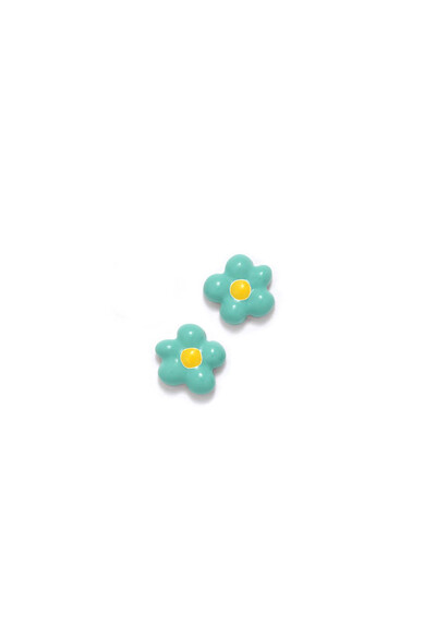 Agatha Ruiz De La Prada PENDIENTES CHARM FLOR PEQUE TURQUESA