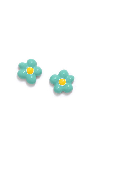 Agatha Ruiz De La Prada PENDIENTES CHARM FLOR TURQUESA