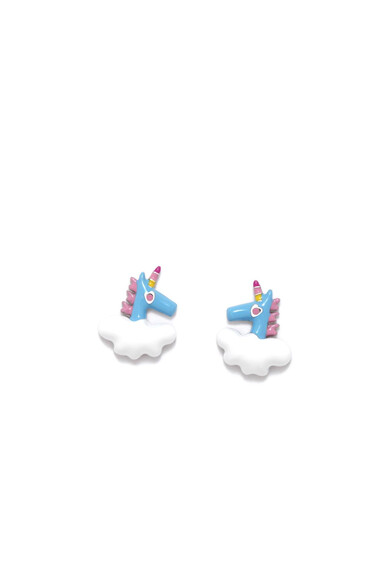 Agatha Ruiz De La Prada PENDIENTES CHARM UNICORNIO AZUL