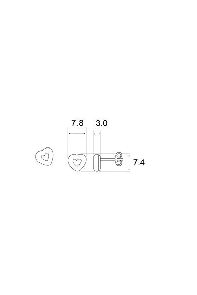 Agatha ruiz de la prada PENDIENTES DONUT CORAZON FUCSIA