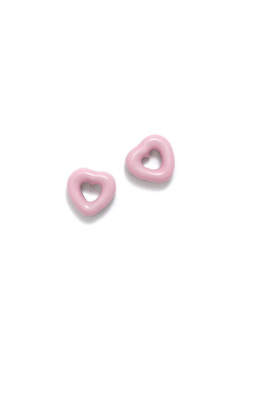 Agatha ruiz de la prada PENDIENTES DONUT CORAZON ROSA