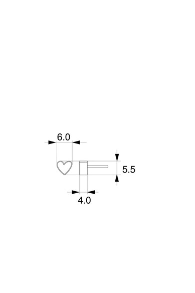 Agatha Ruiz De La Prada PENDIENTES KILO CORAZON FUCSIA