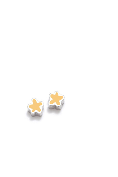 Agatha Ruiz De La Prada PENDIENTES KILO FLOR AMARILLO