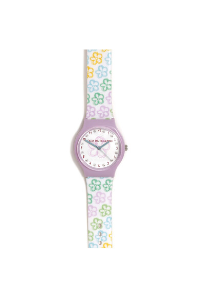 Agatha ruiz de la prada RELOJ FLIP FLORES CON CIRCONITAS