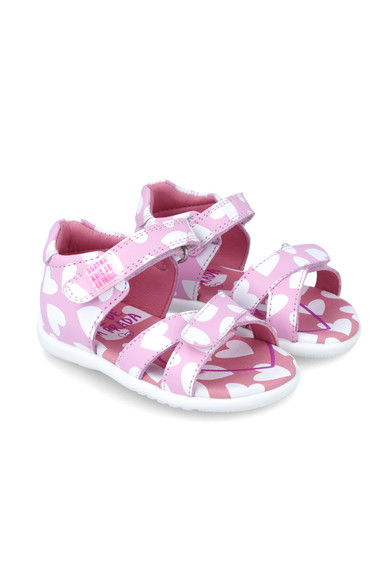 Agatha ruiz de la prada SANDALIA ROSA CORAZONES BLANCOS