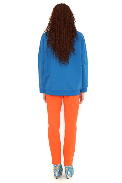 Agatha Ruiz De La Prada SUDADERA AZUL RAYAS COLORES