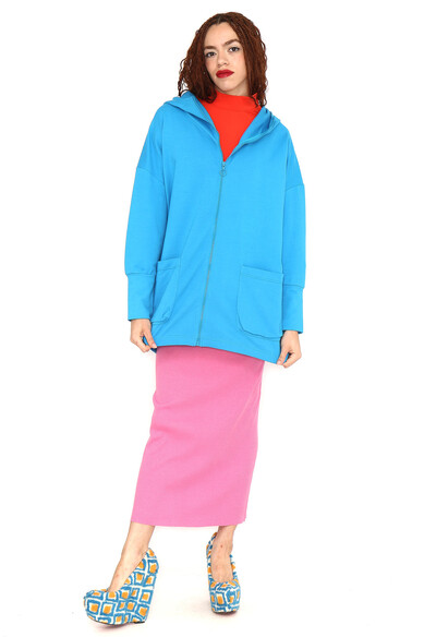Agatha Ruiz De La Prada SUDADERA OVERSIZE AZUL NUBE