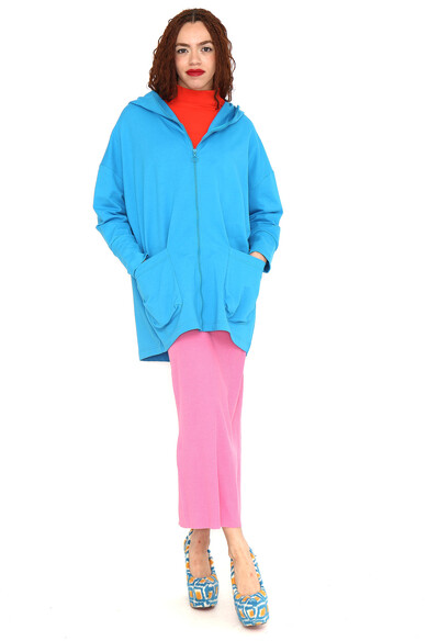 Agatha Ruiz De La Prada SUDADERA OVERSIZE AZUL NUBE