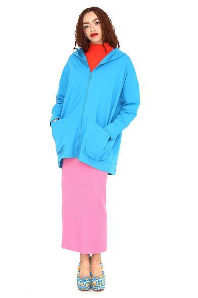 Agatha Ruiz De La Prada SUDADERA OVERSIZE AZUL NUBE