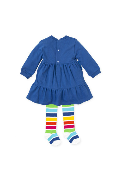 Agatha Ruiz De La Prada VESTIDO AZUL CORAZON CONCENTRICO