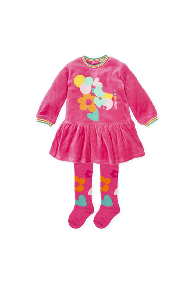 Agatha ruiz de la prada VESTIDO TUNDOSADO FUCSIA ICONOS COLORES