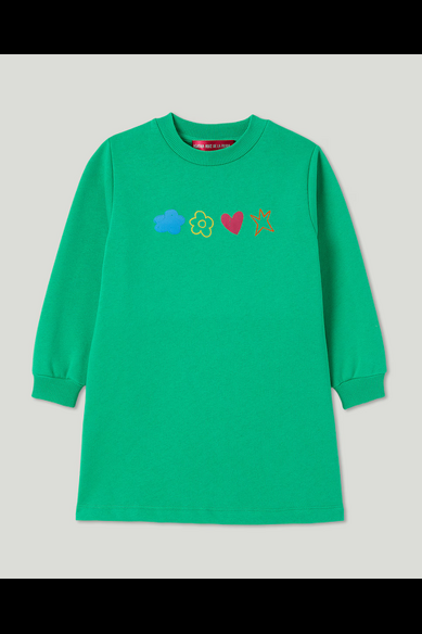 Agatha Ruiz De La Prada VESTIDO VERDE CORAZON ESPALDA