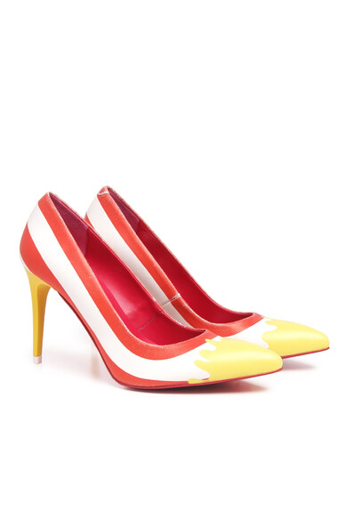 Agatha Ruiz De La Prada ZAPATOS RAYAS AMARILLO/ROJO