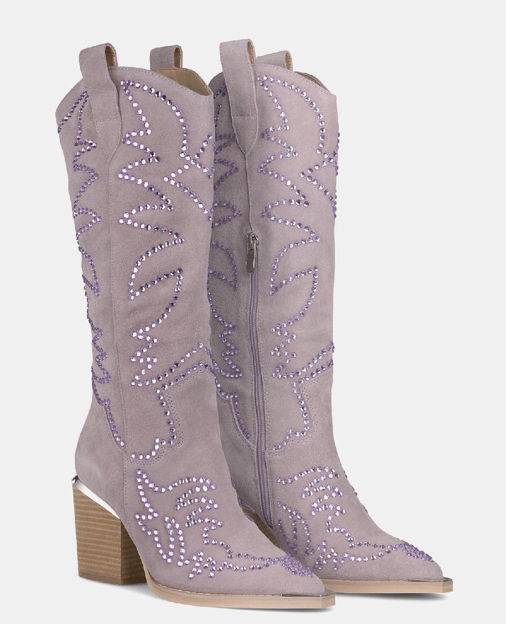 Alma En Pena BOTA BRILLOS CON TACÓN