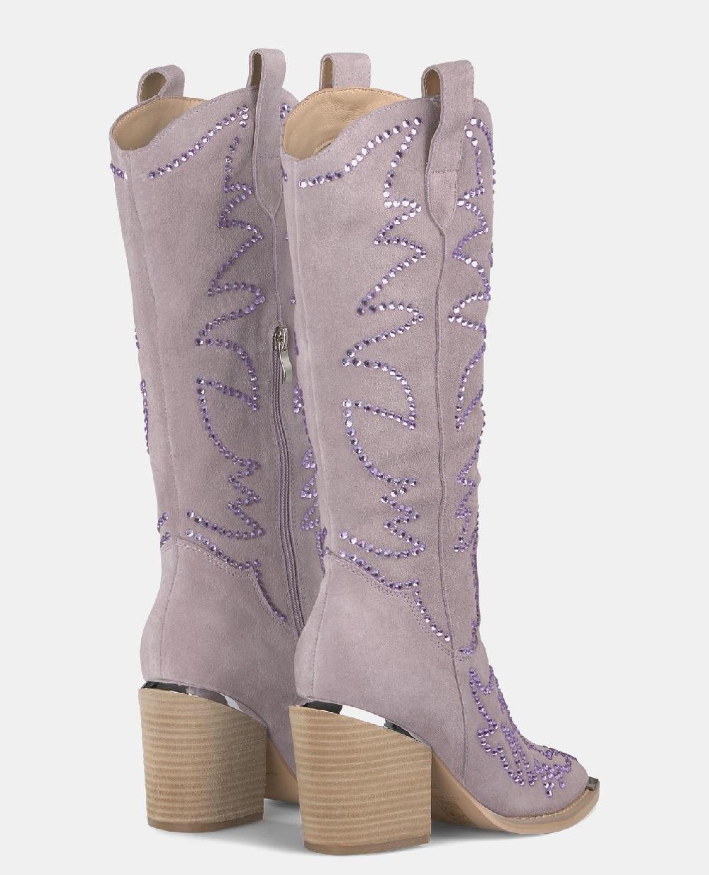 Alma En Pena BOTA BRILLOS CON TACÓN