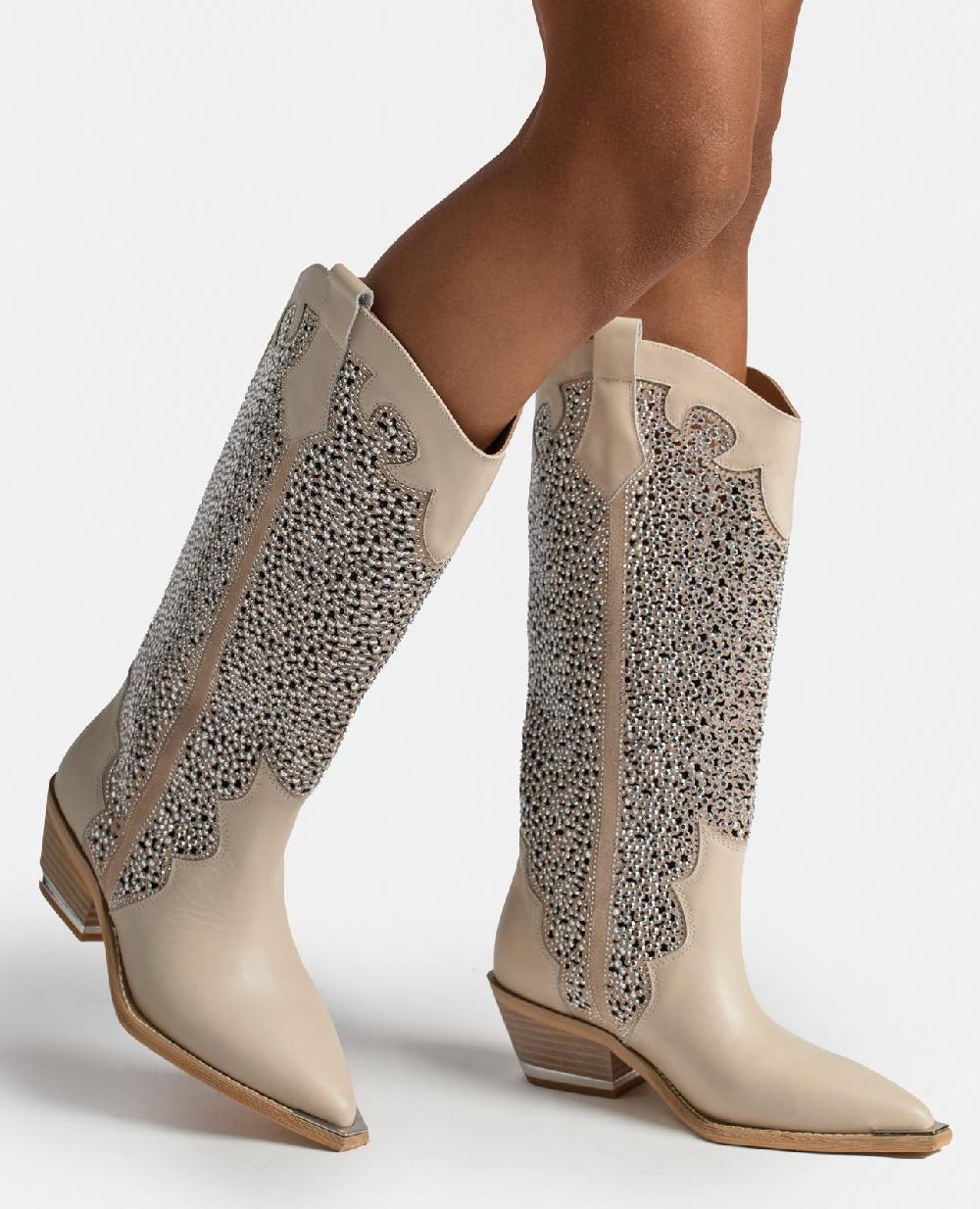 Alma En Pena BOTA CALADO CON PEDRERÍA