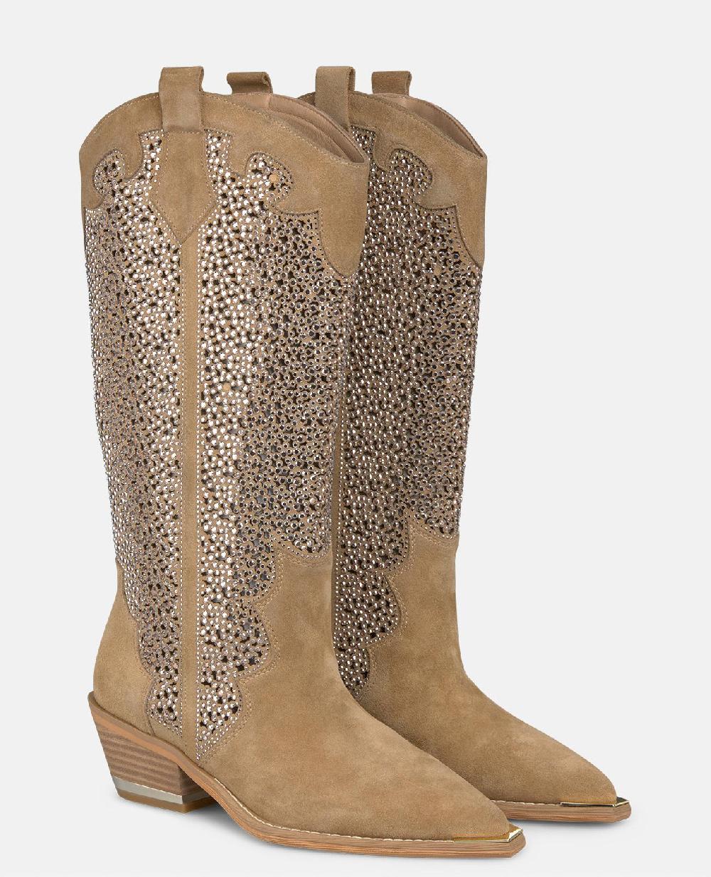 Alma En Pena BOTA CALADO CON PEDRERÍA