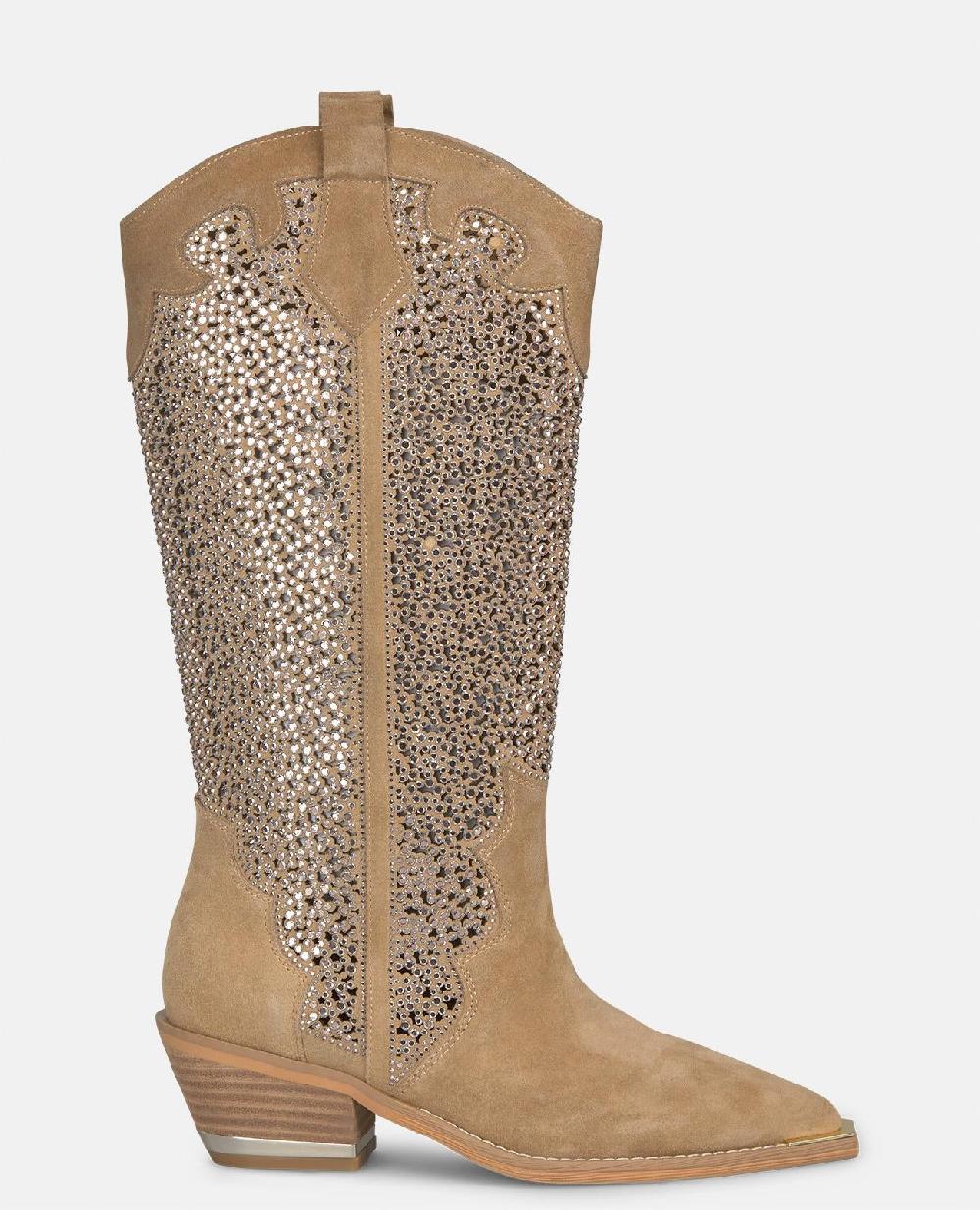 Alma en pena BOTA CALADO CON PEDRERÍA