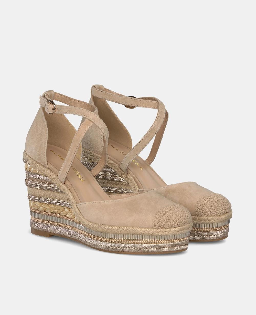 Alma En Pena CUÑA CON TIRAS CRUZADAS