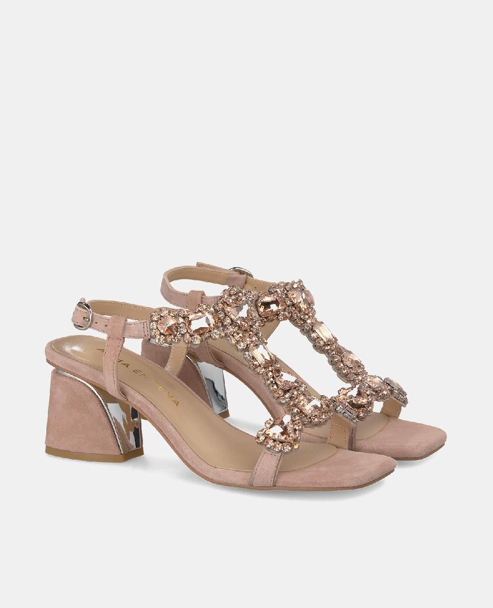 Alma En Pena SANDALIA BAJA PEDRERÍA EMPEINE