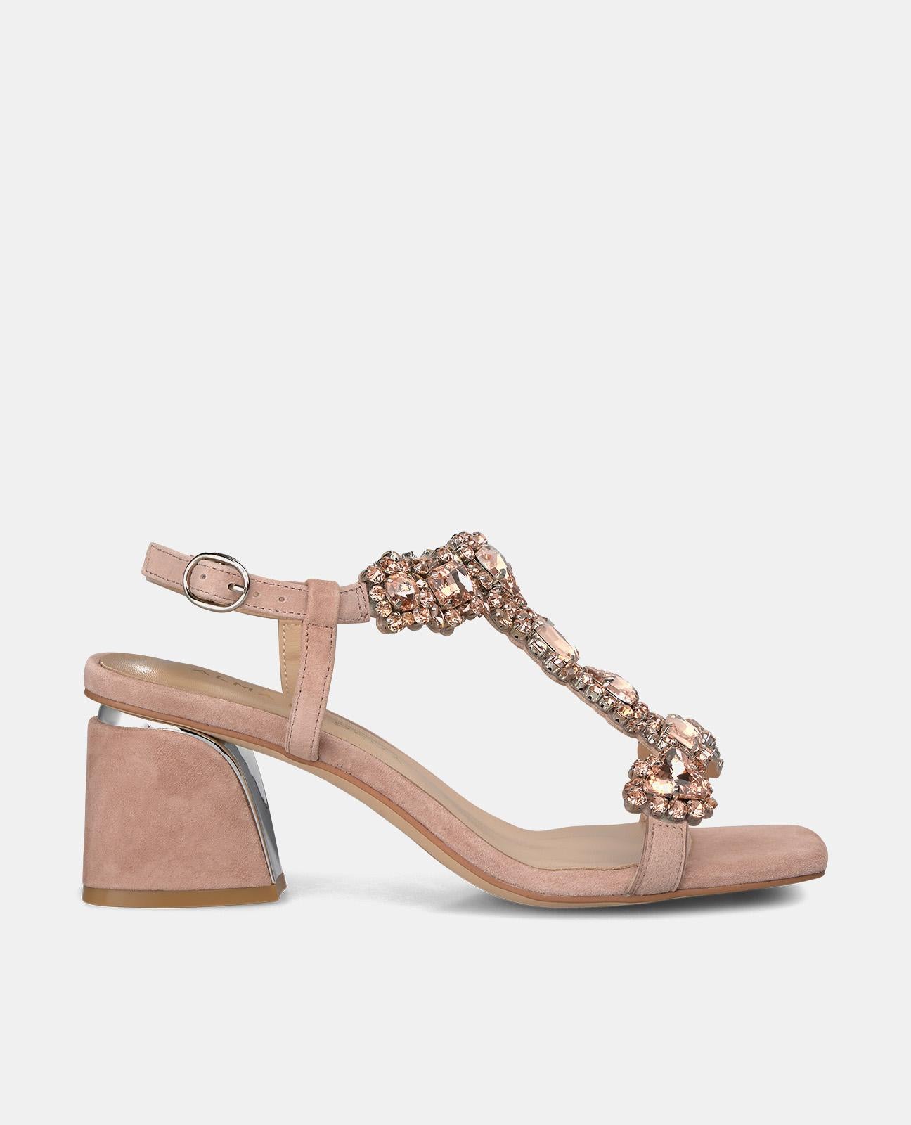 Alma en pena SANDALIA BAJA PEDRERÍA EMPEINE