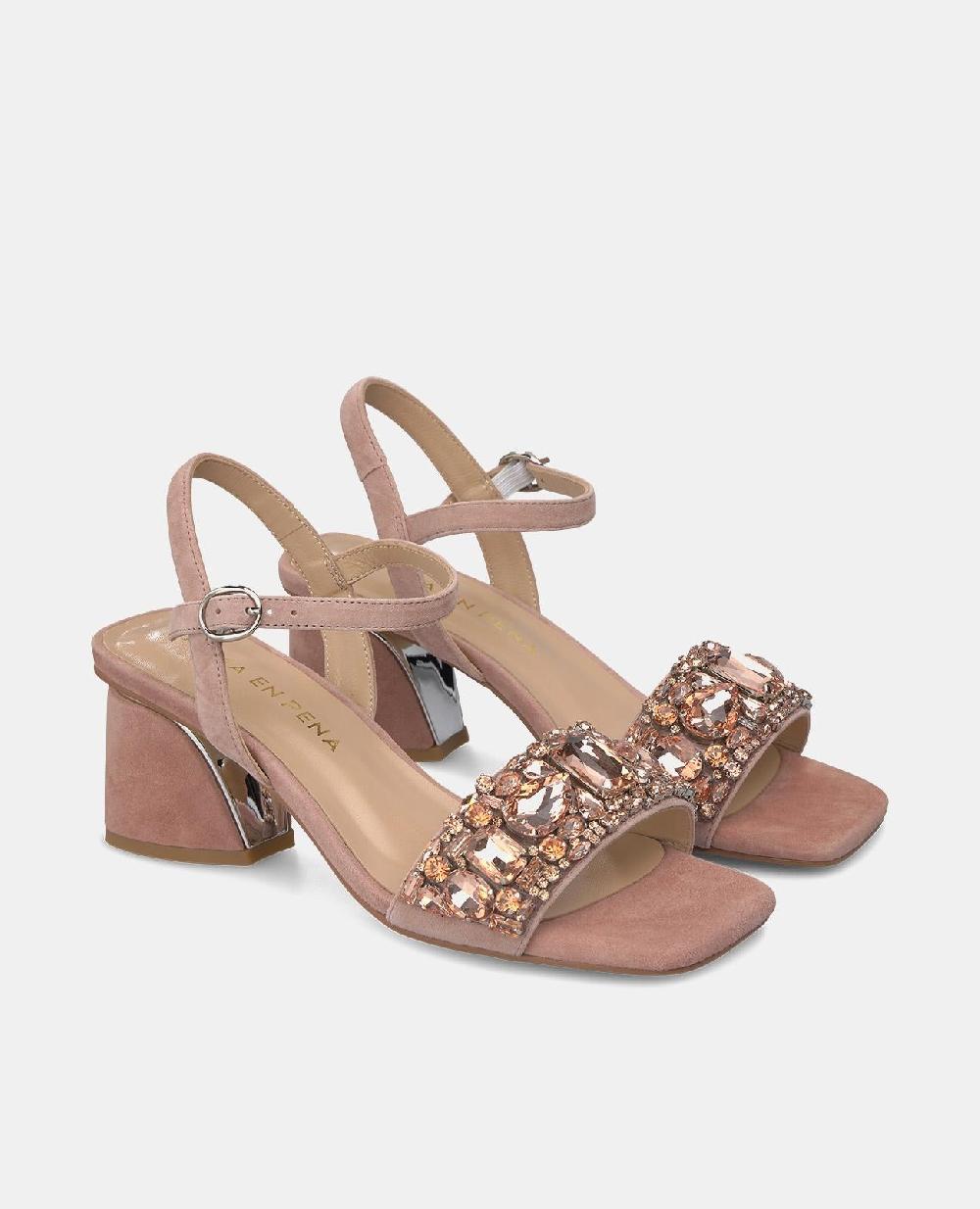 Alma En Pena SANDALIA BANDA CON PEDRERÍA